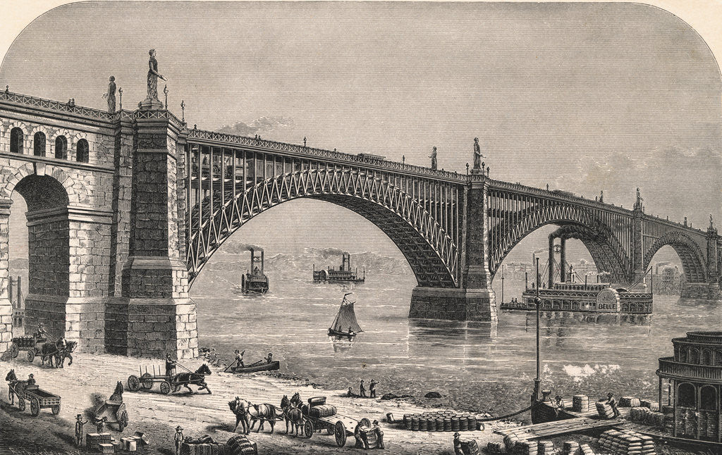 Detail of Eads Bridge by Anonymous