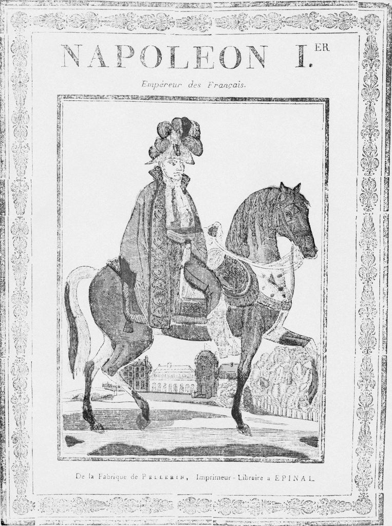 Detail of Illustration of Napoleon I on a Horse by Anonymous