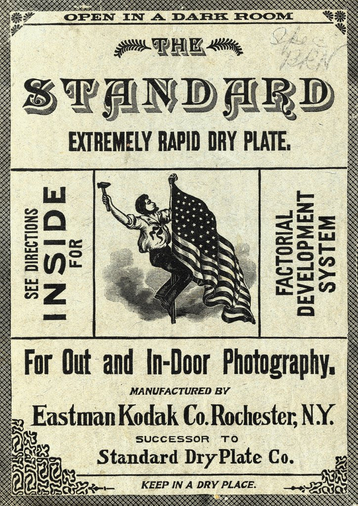 Detail of Kodak Film Package Advertisement by Anonymous