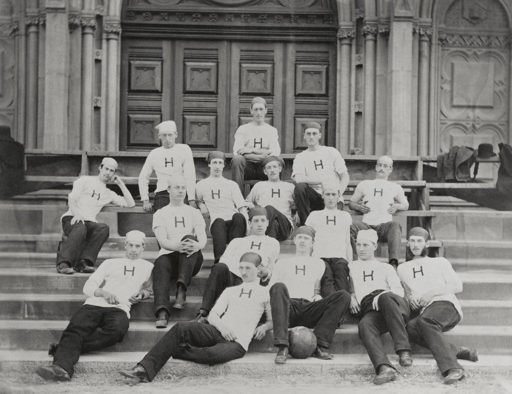 Detail of Football Team Relaxing by Anonymous