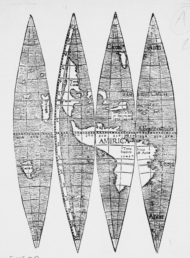 Detail of Map from 16th Century by Anonymous