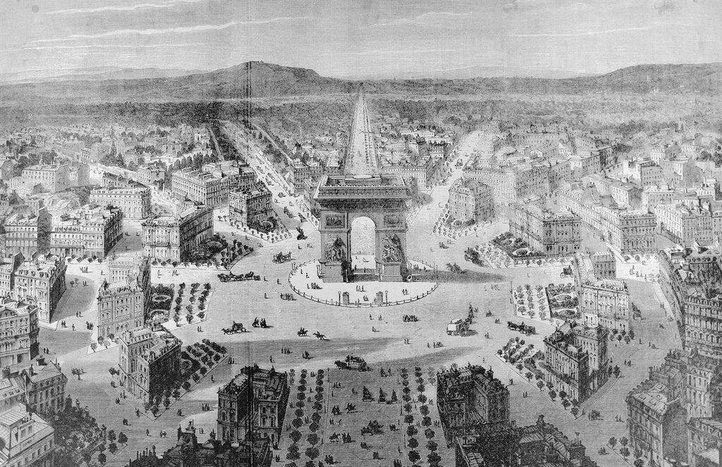 Detail of Dimensional View of Place De La Concorde by Corbis