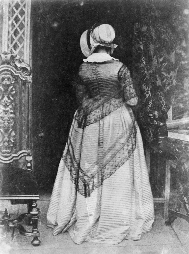 Detail of Rear View of Victorian Woman by Anonymous