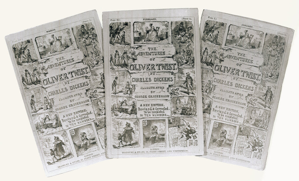 Detail of Covers for Dickens Oliver Twist by Anonymous