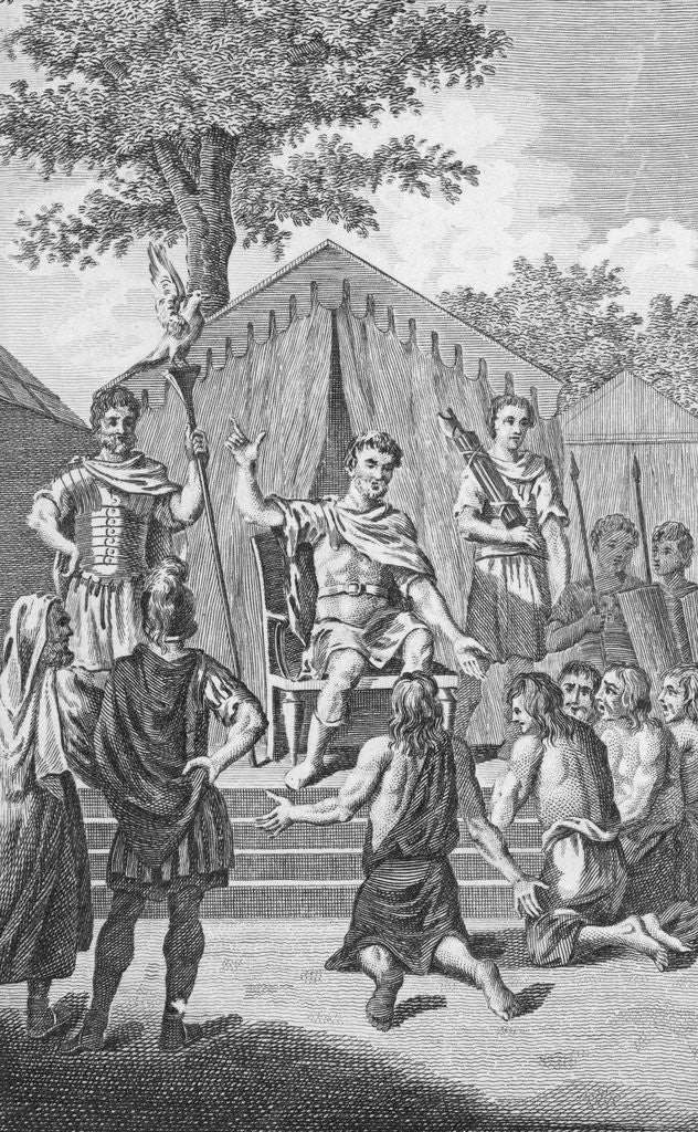 Detail of Claudius on His Throne by Anonymous