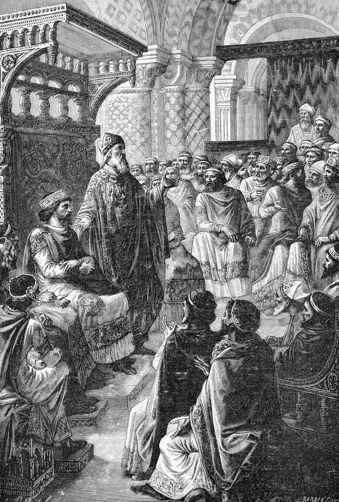 Detail of Illustration of the Coronation of Hugh Capet by Anonymous