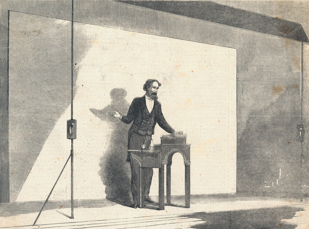 Detail of Charles Dickens Giving a Reading by Corbis