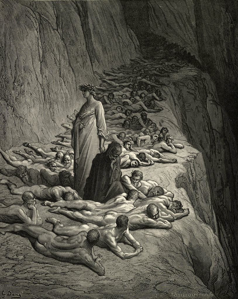 Detail of Scene from Dante's Inferno by Anonymous