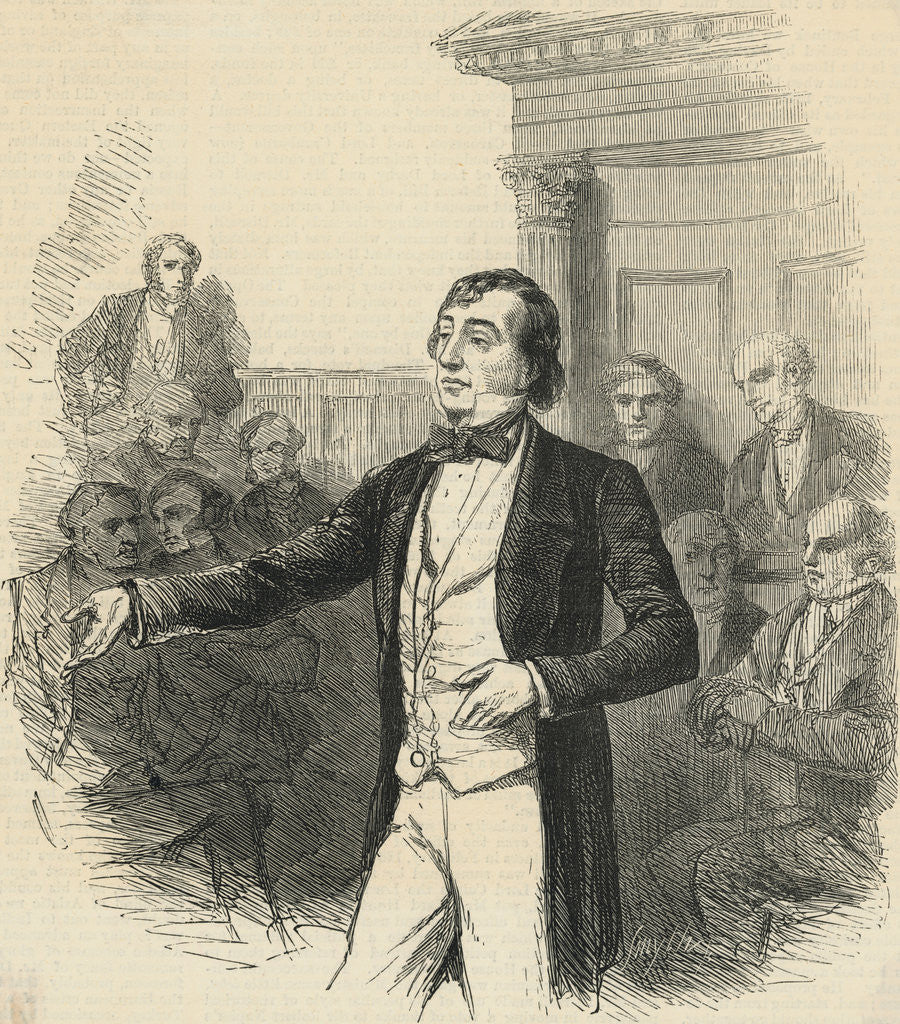 Detail of Portrait of British Prime Minister Benjamin Disraeli by Anonymous