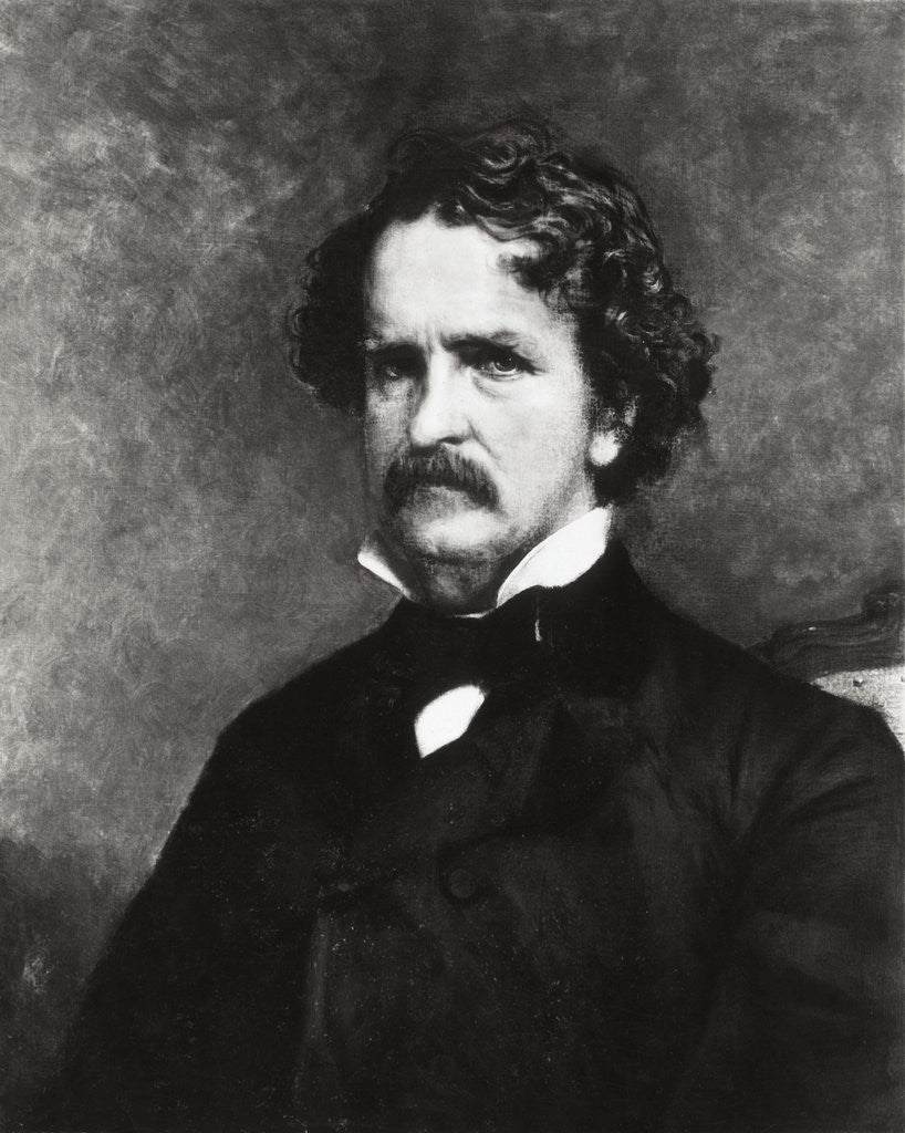 Detail of 19th-Century Painting of Mark Twain by Anonymous