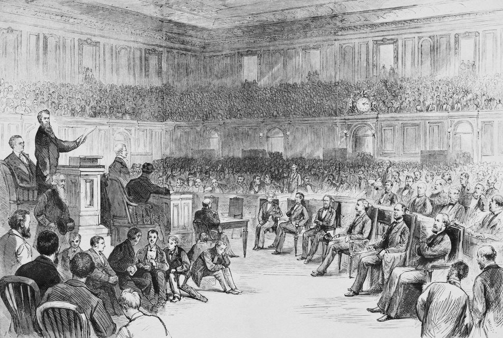 Detail of Illustration Depicting Politicians During Contest of a Florida Vote by Anonymous
