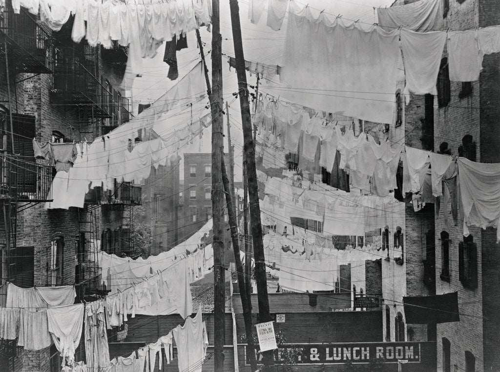 Detail of Wash Day in the Slums by Corbis