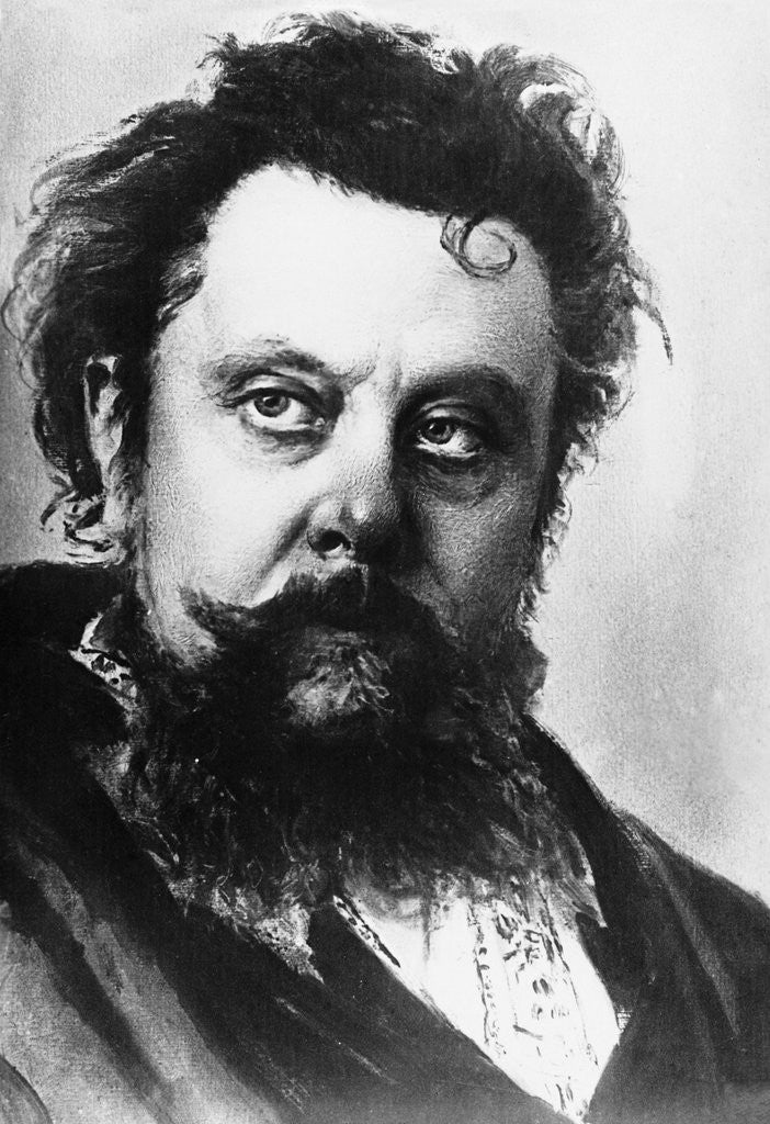 Detail of Portrait of Modest Mussorgsky by Anonymous