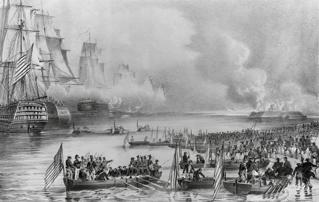 Detail of American Forces Landing at Vera Cruz by Anonymous