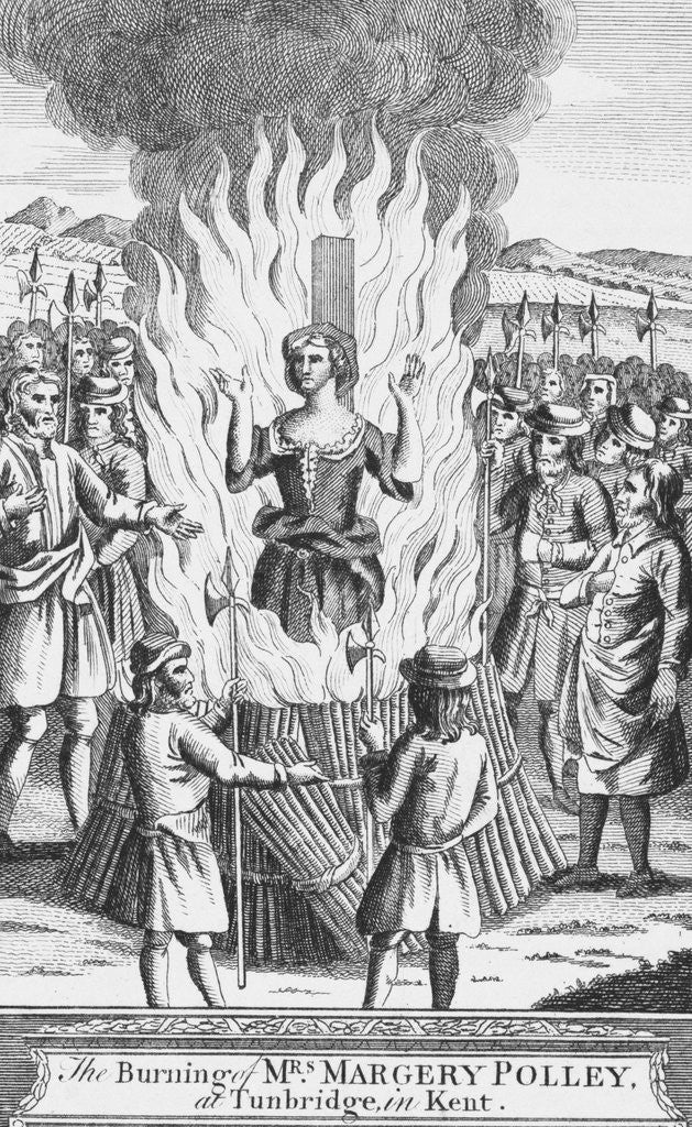 Detail of Margery Polley Burning at Stake by Corbis