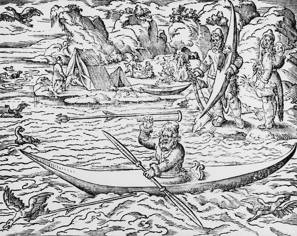 Detail of Martin Forbisher Sailing Down Northen Bay by Anonymous