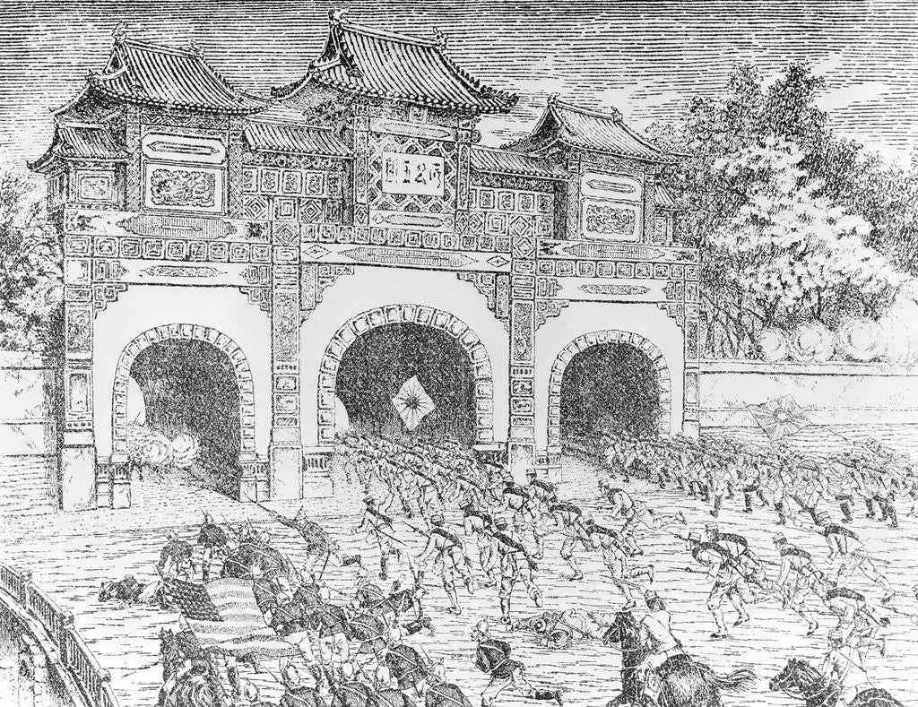 Detail of Illustration of the Boxer Rebellion by Anonymous