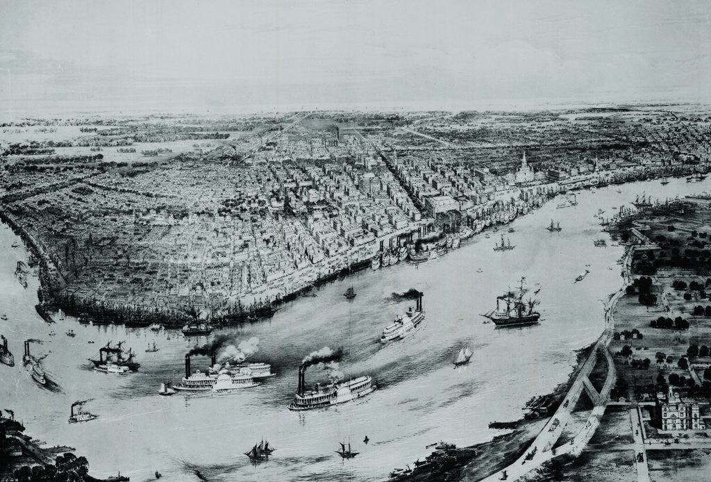Detail of Portrait of New Orleans, Louisiana by Anonymous