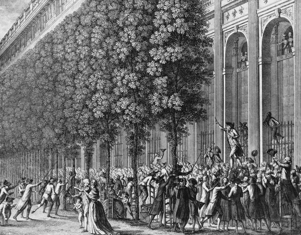 Detail of Camille Desmoulins Urging Crowd to Take up Arms by Anonymous