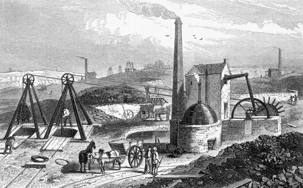 Detail of Victorian Coal Mining Operation by Corbis