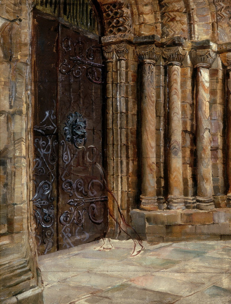 Detail of Sketch for 'Seeking Sanctuary' by Ralph Hedley