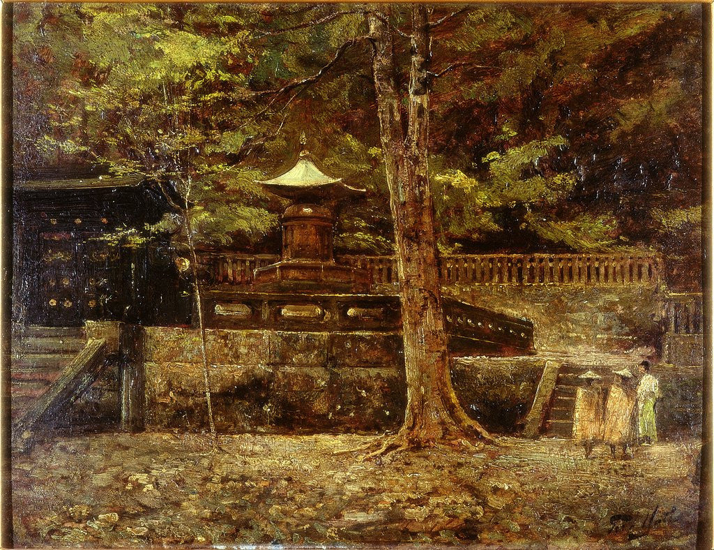 Detail of Japanese Shrine by Frederick Yates