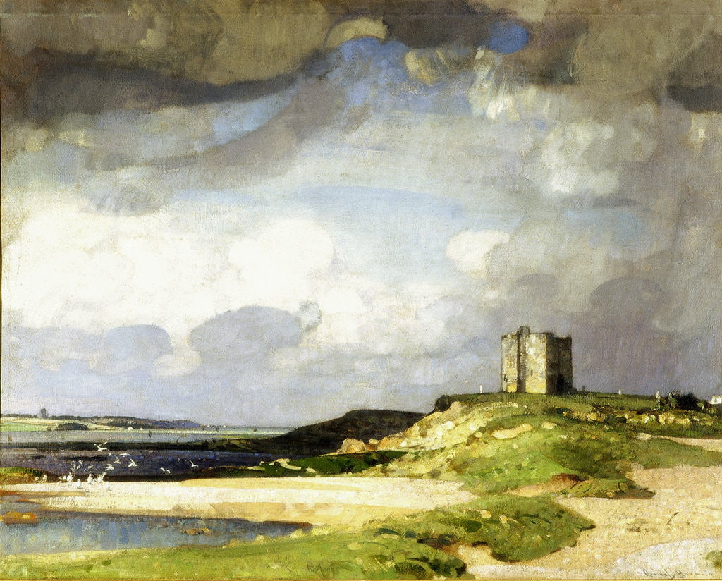 Detail of The Watch Tower by Sir John Alfred Arnesby Brown