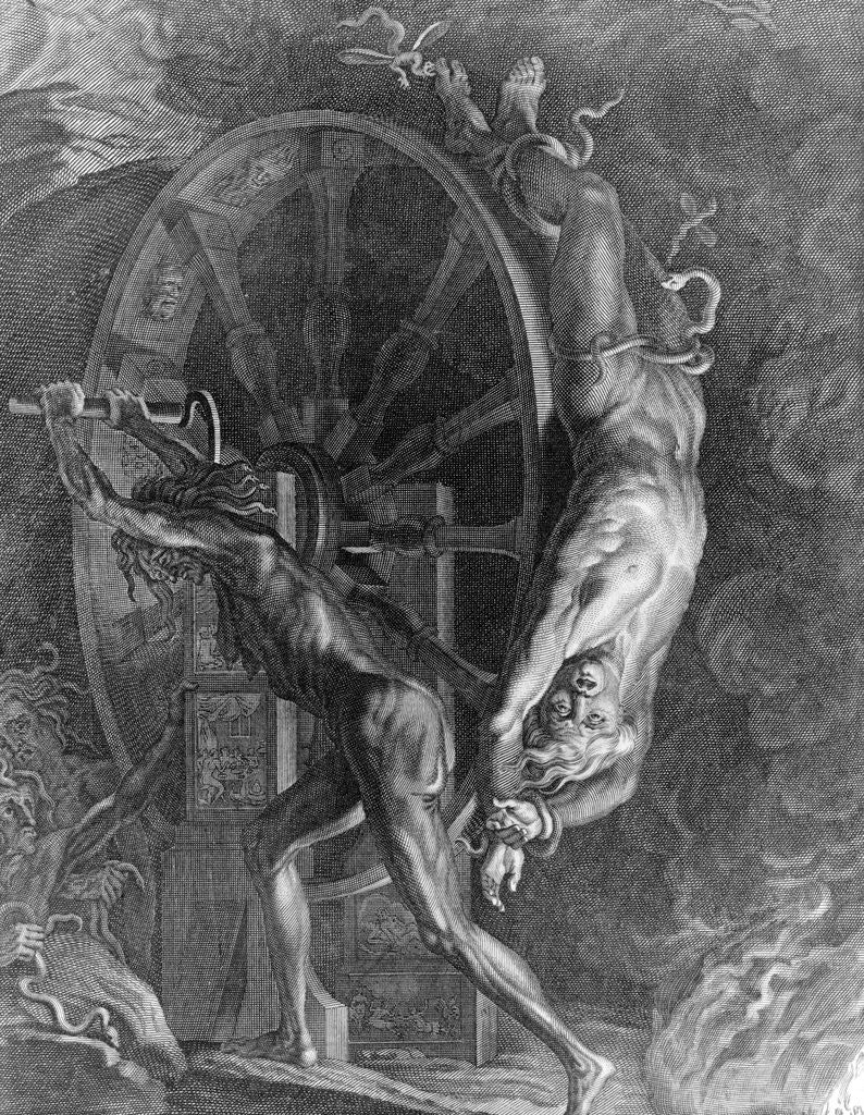 Detail of Ixion Bound to Revolving Wheel by Anonymous