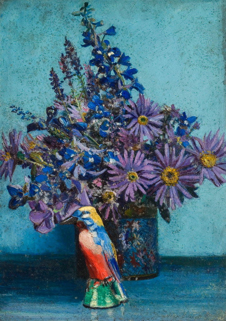 Detail of A Scheme in Blue by John Everett