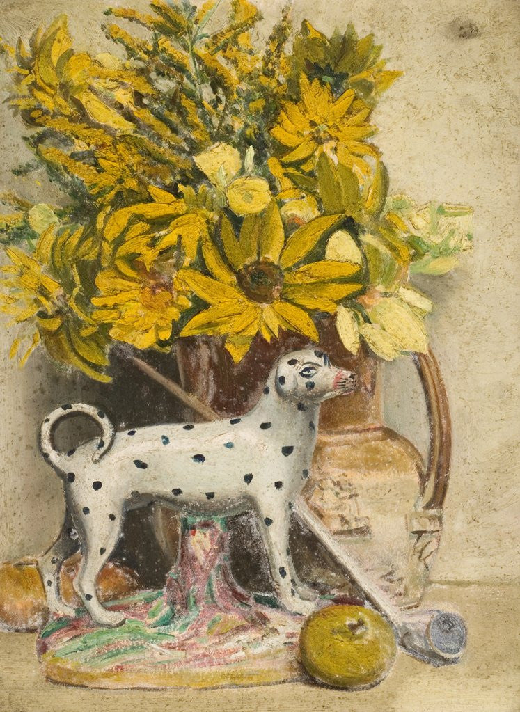 Detail of Still Life (Spotted Dog) by John Everett