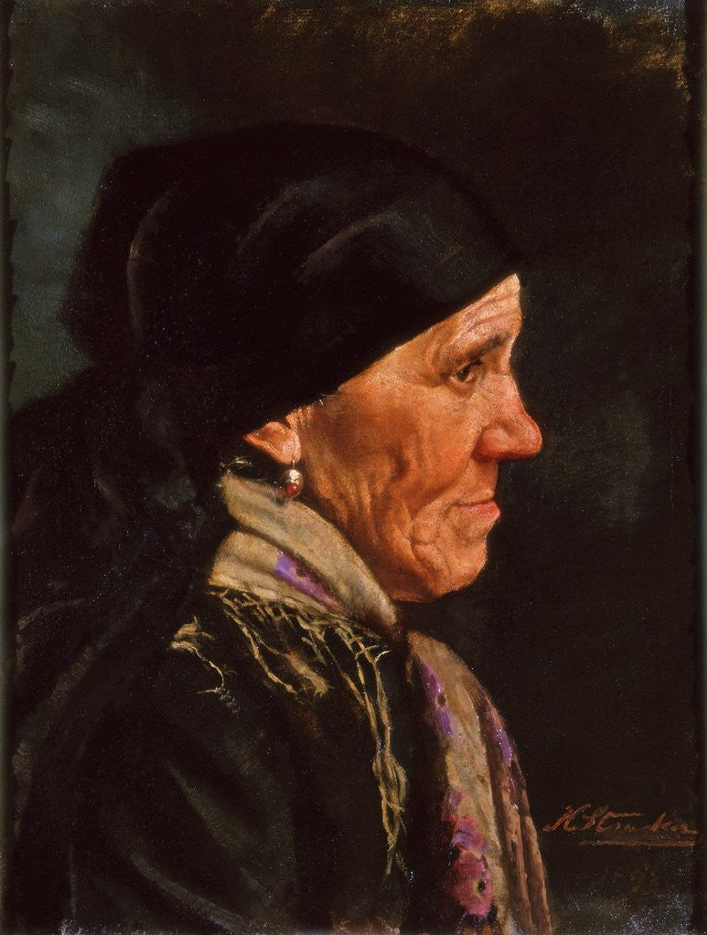 Detail of Bavarian Peasant Woman by Henry Straker