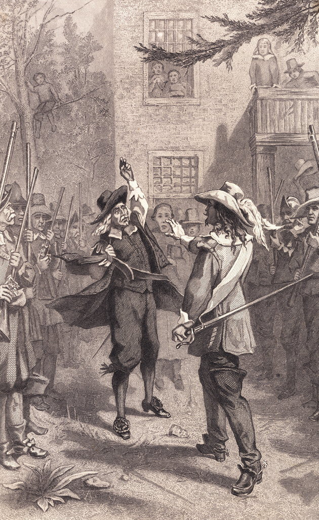 Detail of Nathaniel Bacon and William Berkeley Disputing by Anonymous
