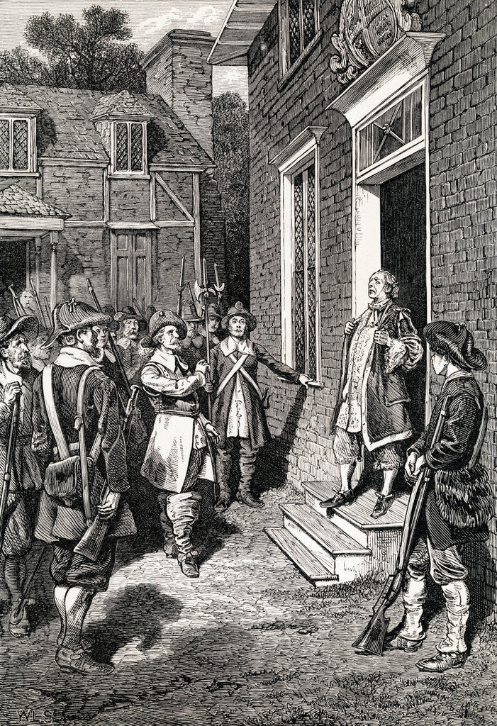 Detail of William Berkeley Addressing Rebels by Anonymous