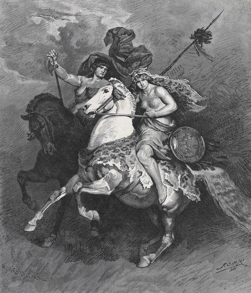 Detail of Penthesilia, Queen of the Amazons by Anonymous