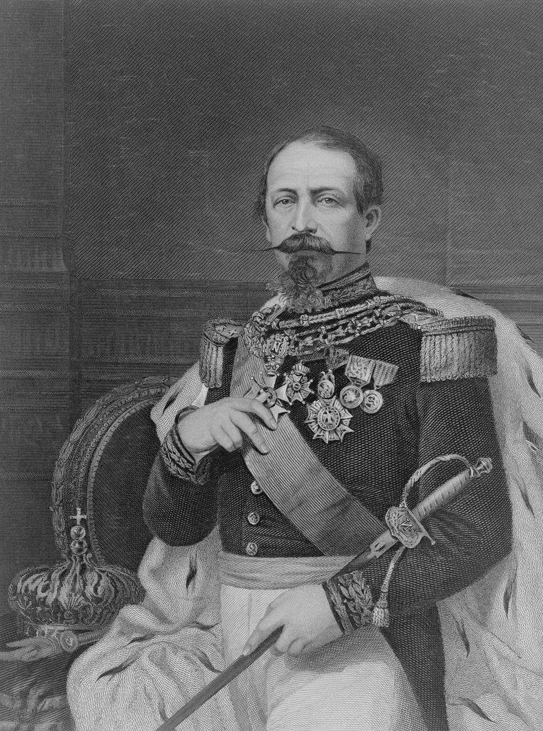 Detail of Portrait of Louis Napoleon, III by Anonymous