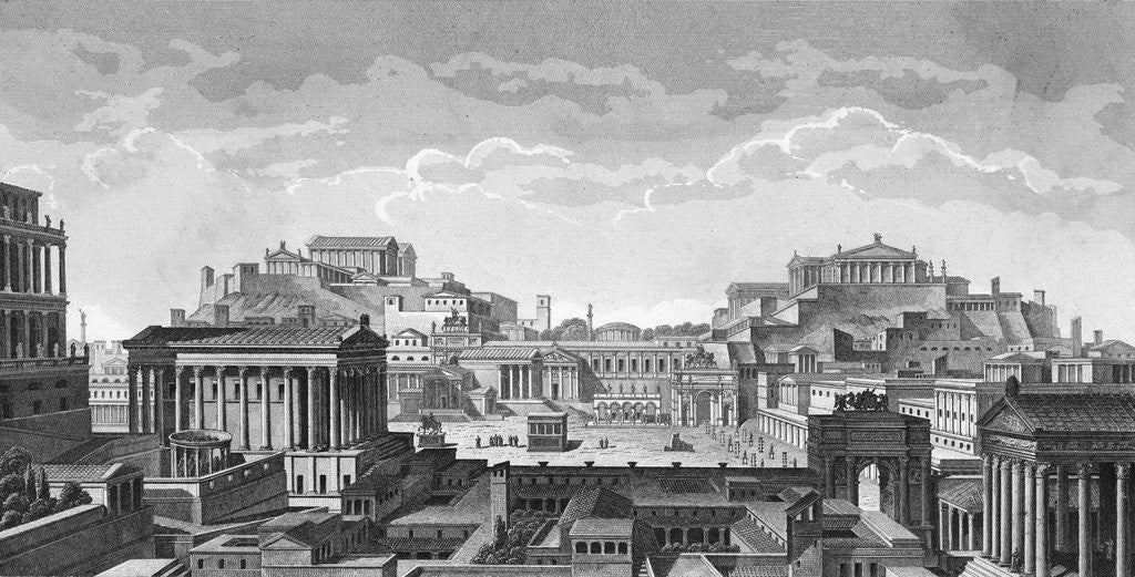 Detail of The Roman Forum by Anonymous