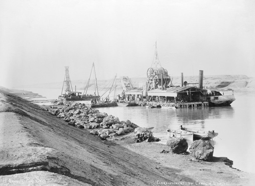 Detail of Construction on the Suez Canal by Anonymous