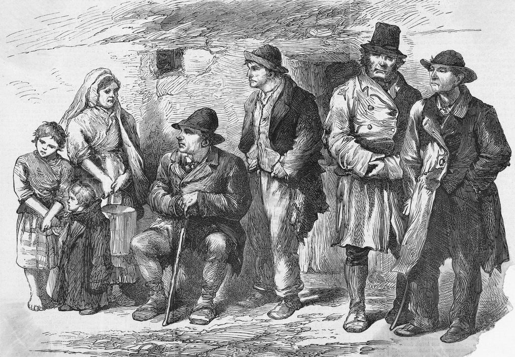 Detail of Impoverished Irish Farmers by Anonymous