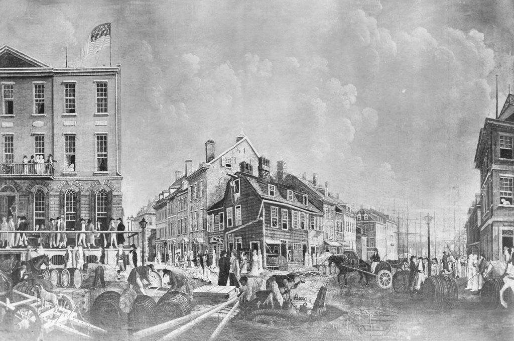 Detail of Tontine Coffee House, N.Y.C. by Francis Guy