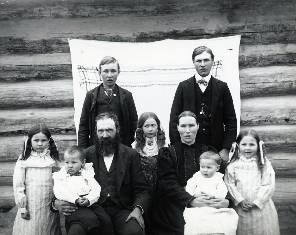 Detail of Minnesota Farm Family by Anonymous