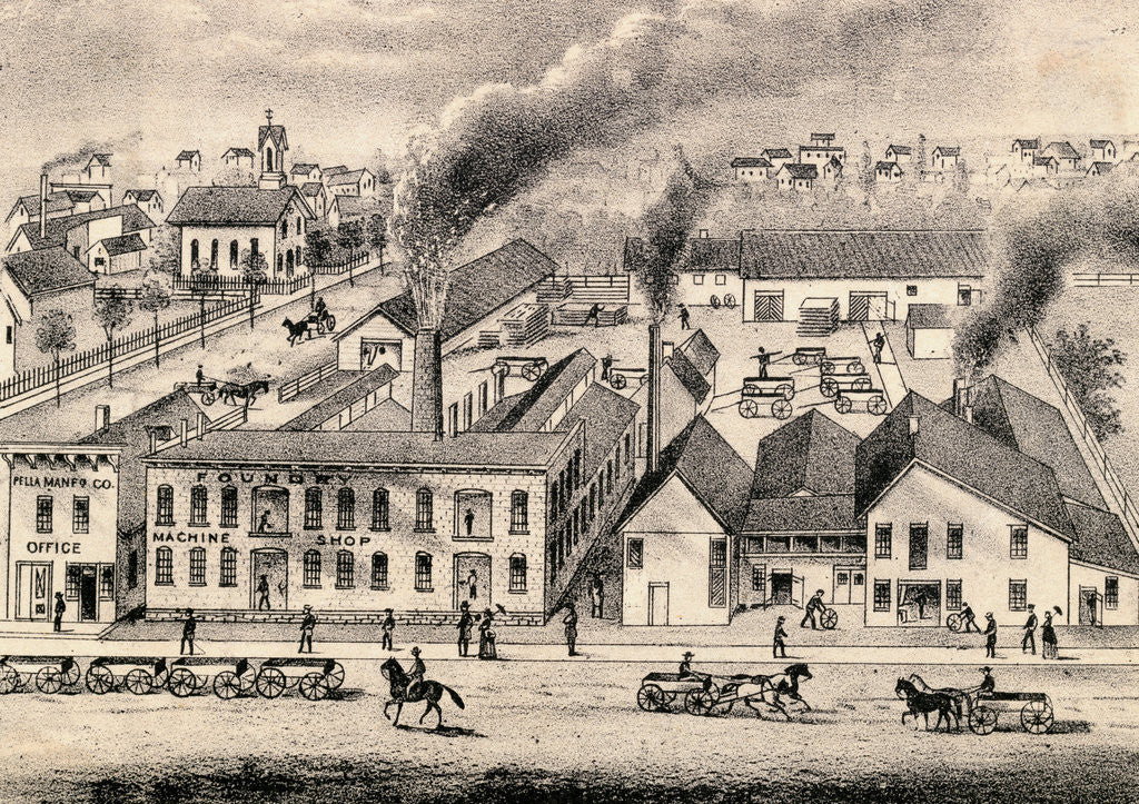Detail of Typical Factory Town by Anonymous