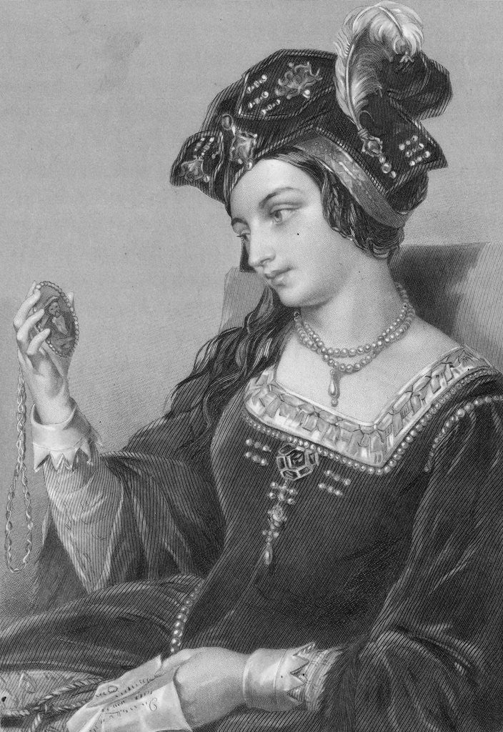 Detail of Portrait of Anne Boleyn by Anonymous