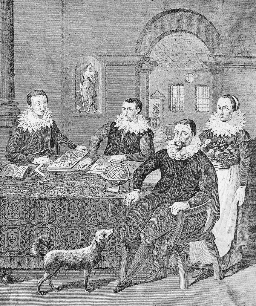 Detail of Christopher Columbus with his Two Sons by Anonymous