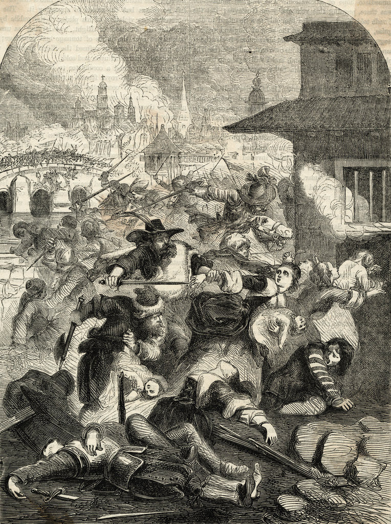Detail of Massacre of Magdeburg During Thirty Years War by Anonymous