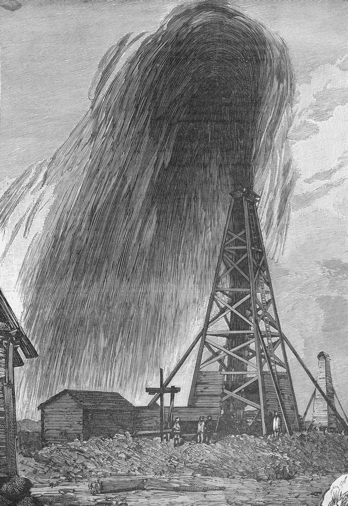 Detail of Well Spouting Petroleum by Corbis