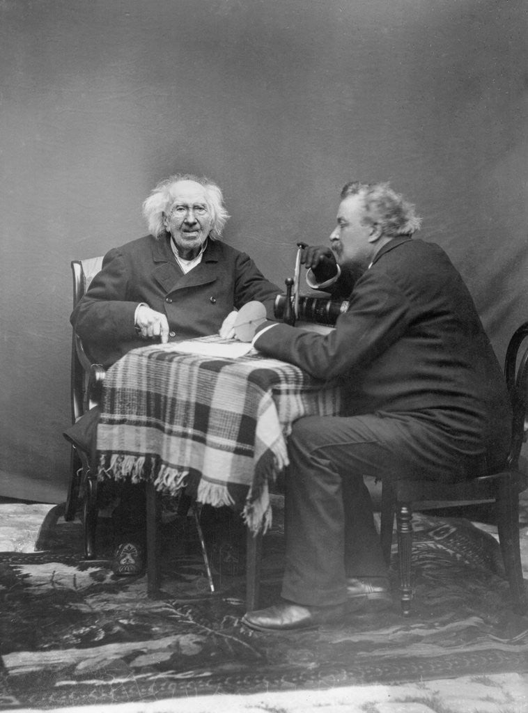 Detail of Michel Eugene Chevreul Being Interviewed by Anonymous