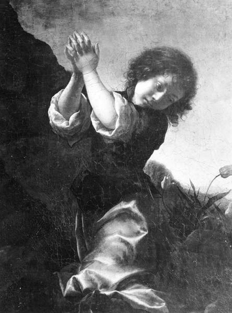 Detail of Guardian Angel. by Carlo Dolci