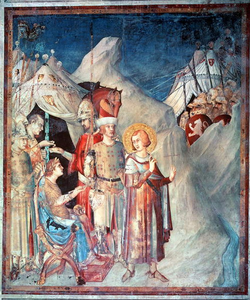 Detail of St. Martin Renouncing his Life as a Soldier by Simone Martini