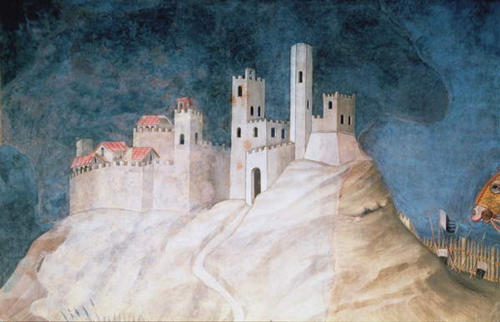 Detail of Commemoration of Guidoriccio da Fogliano at the Siege of Montemassi by Simone Martini