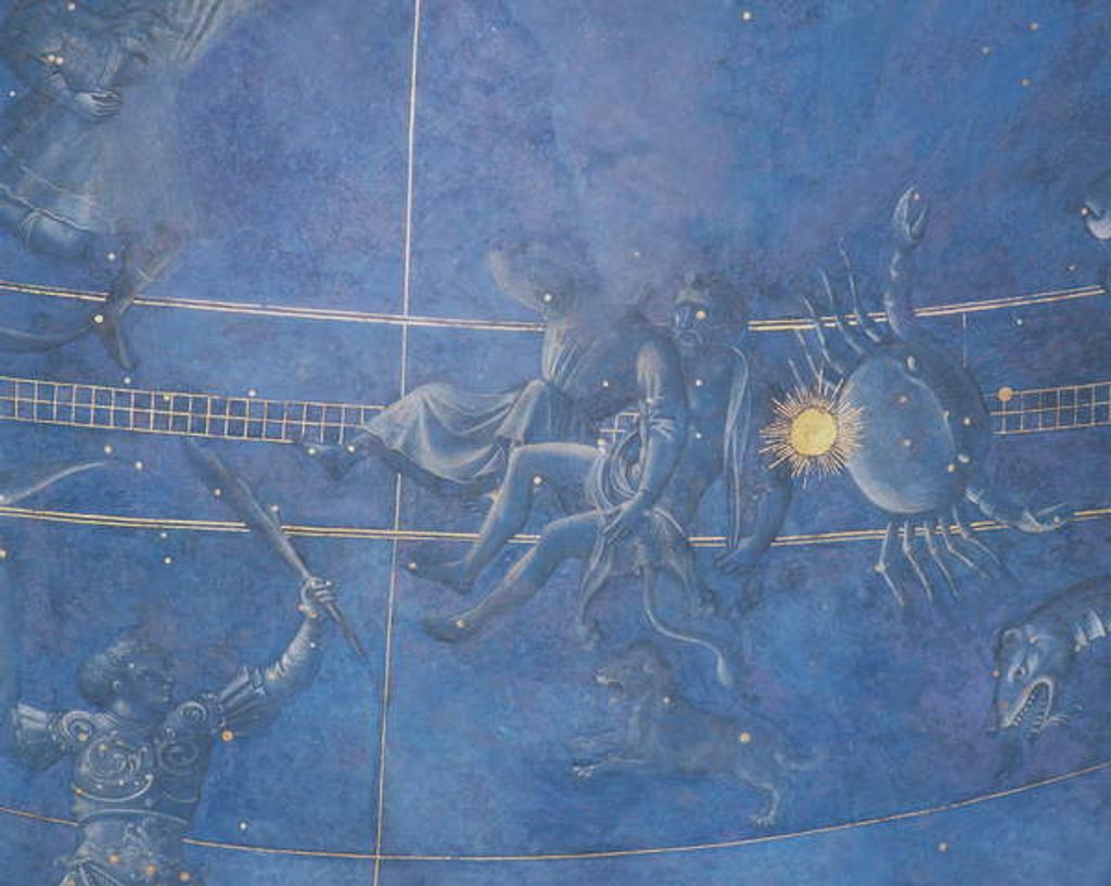 Detail of The Path of the Sun through the stars on the night of the 4th July 1442 by Giuliano d'Arrighi Pesello